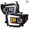 Spec-D Tuning 14-15 Toyota Tundra Projector Headlights-Black- LED Bar Drl 2LHP-TUN14JM-RS - alternate 1